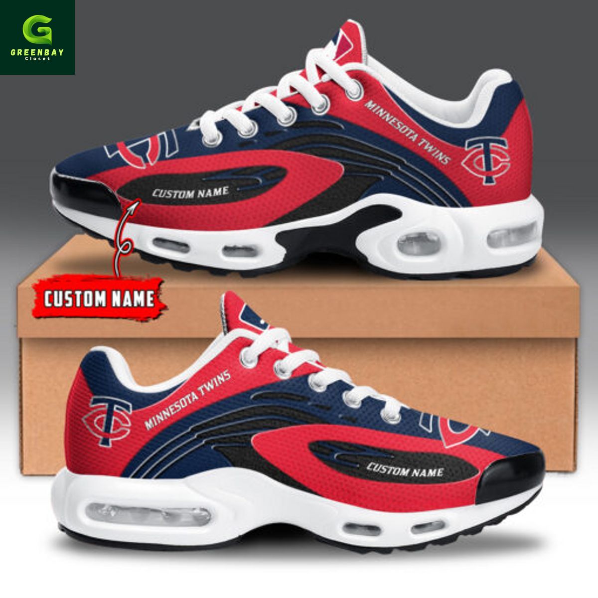 Ideafootwear Minnesota Twins TN Shoes Sneakers For Men And Women