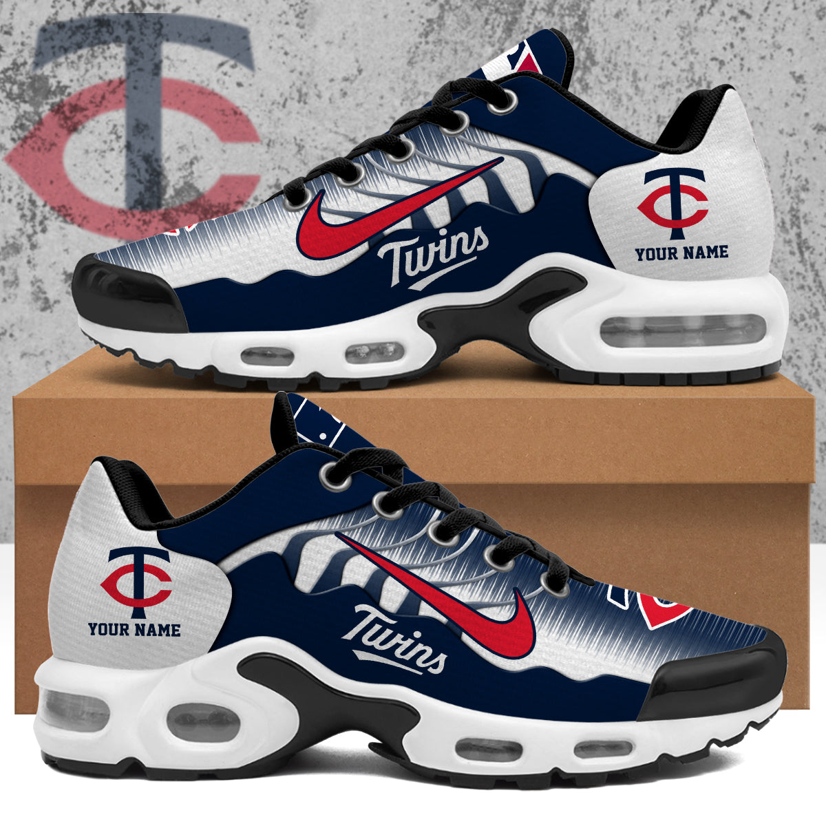 Ideafootwear Minnesota Twins TN Shoes Sneakers For Men And Women