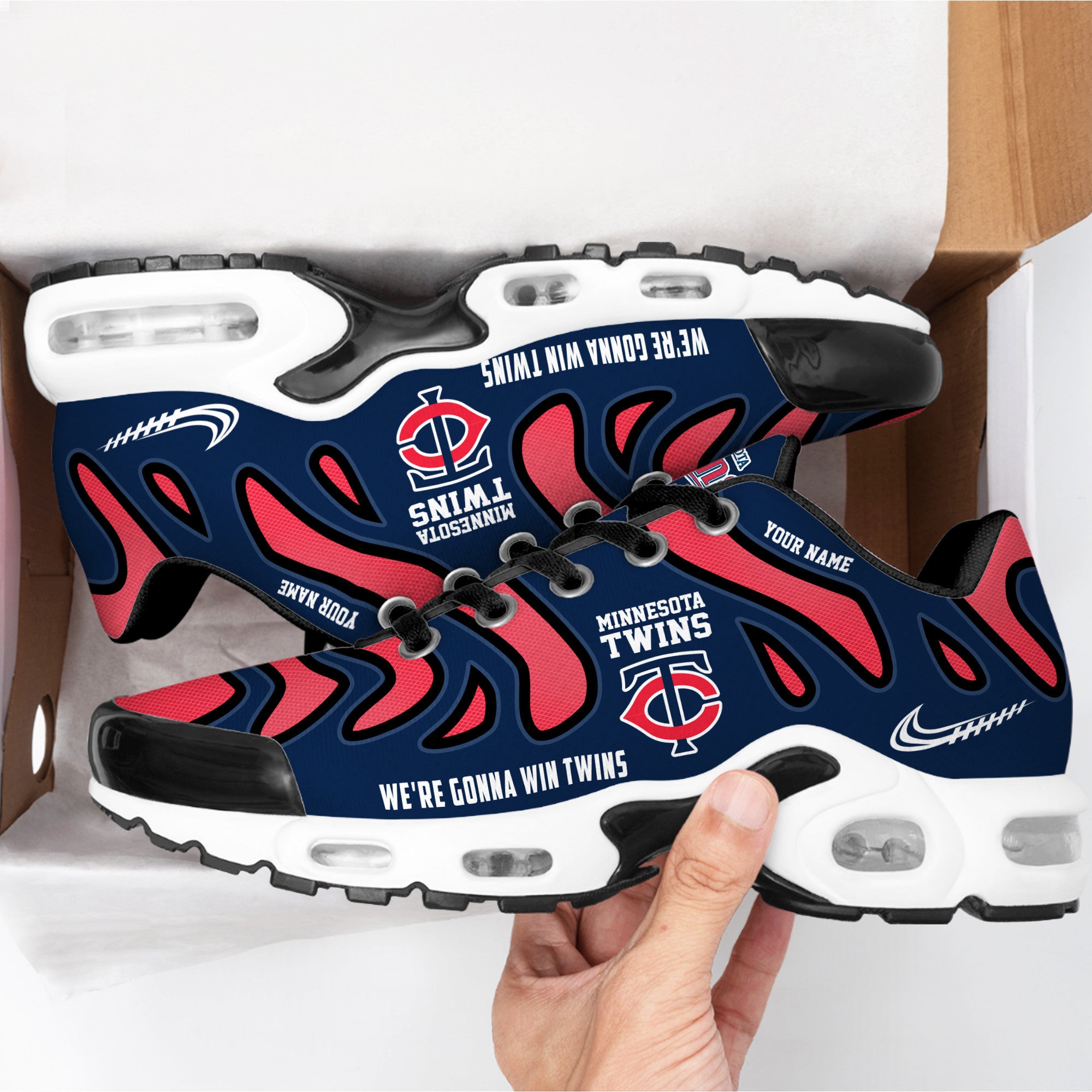 Ideafootwear Minnesota Twins TN Shoes Sneakers For Men And Women