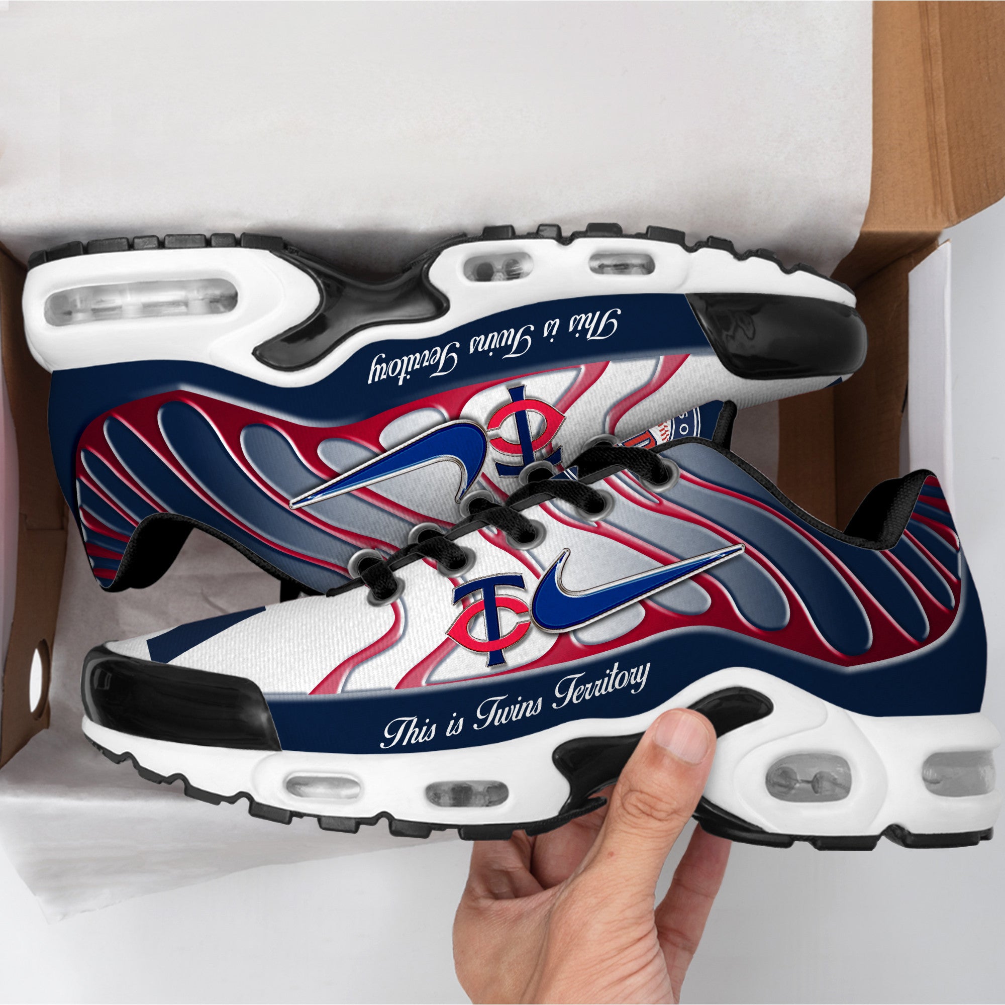 Ideafootwear Minnesota Twins TN Shoes Sneakers For Men And Women