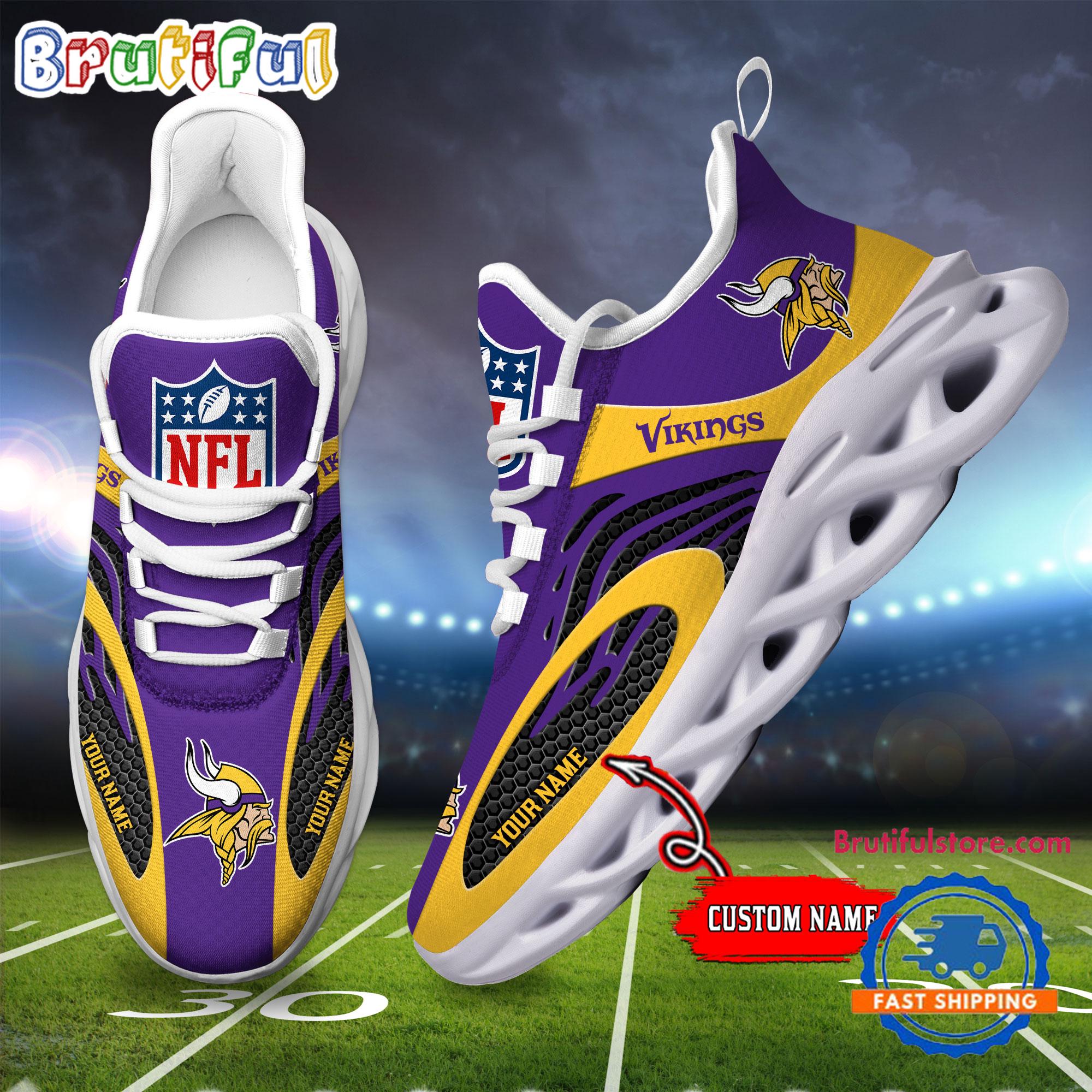 Ideafootwear Minnesota Vikings Max Soul Shoes Sneakers For Men And Women