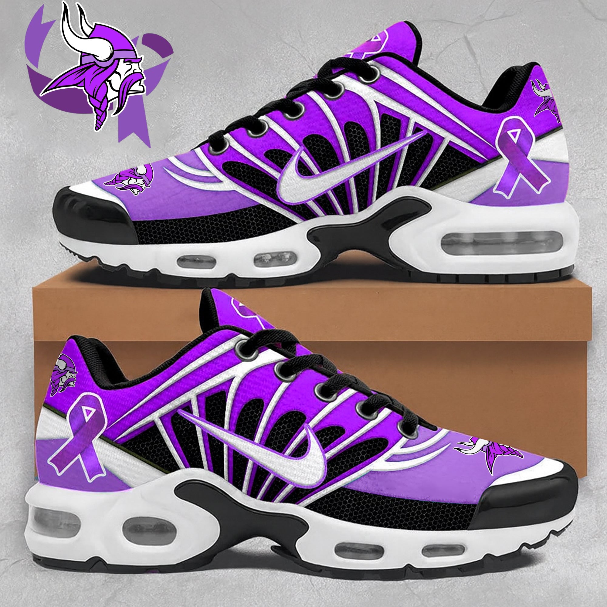 Ideafootwear Minnesota Vikings TN Shoes Sneakers For Men And Women