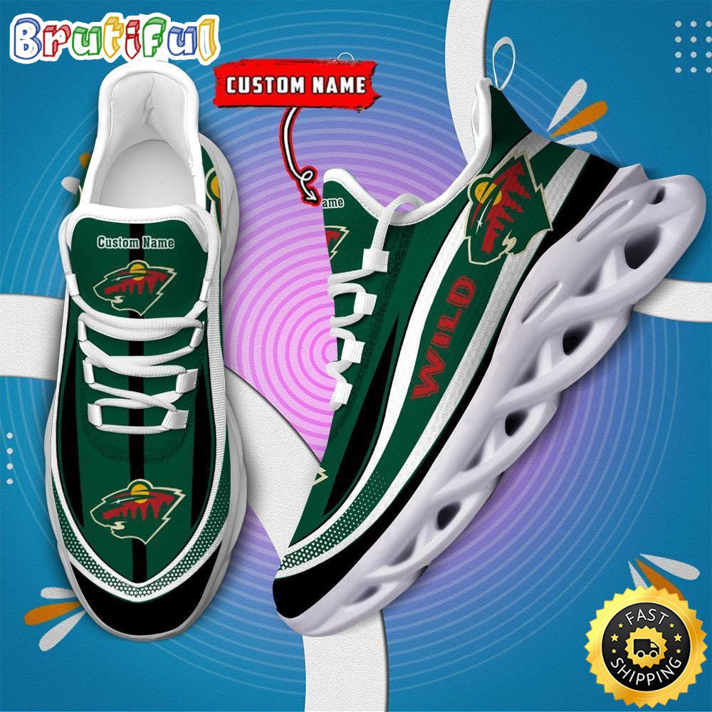 Ideafootwear Minnesota Wild Max Soul Shoes Sneakers For Men And Women