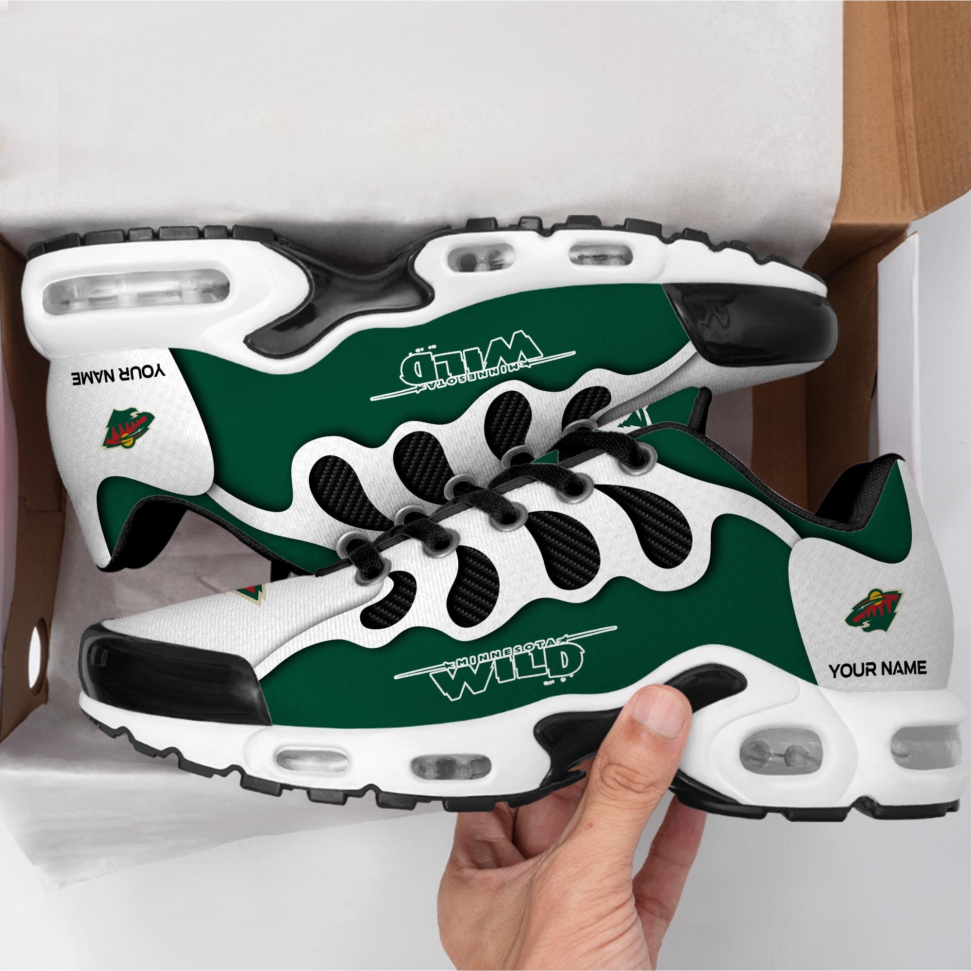 Ideafootwear Minnesota Wild TN Shoes Sneakers For Men And Women