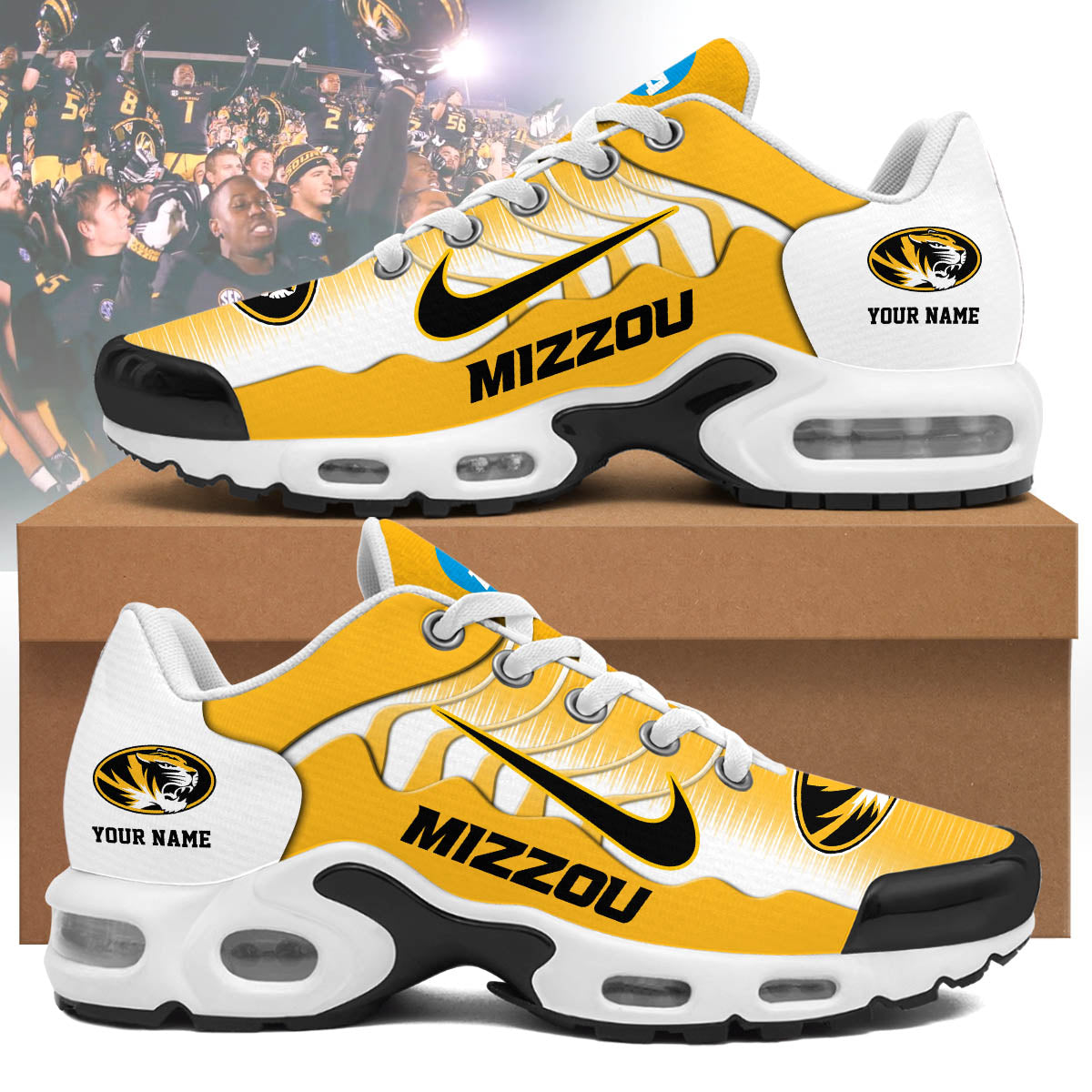 Ideafootwear Missouri Tigers TN Shoes Sneakers For Men And Women
