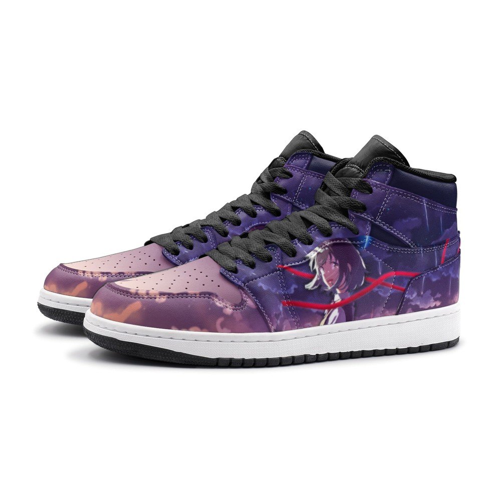 Ideafootwear Mitsuha Miyamizu And Taki Tachibana Your Name AJ1 High Sneakers Shoes For Men And Women