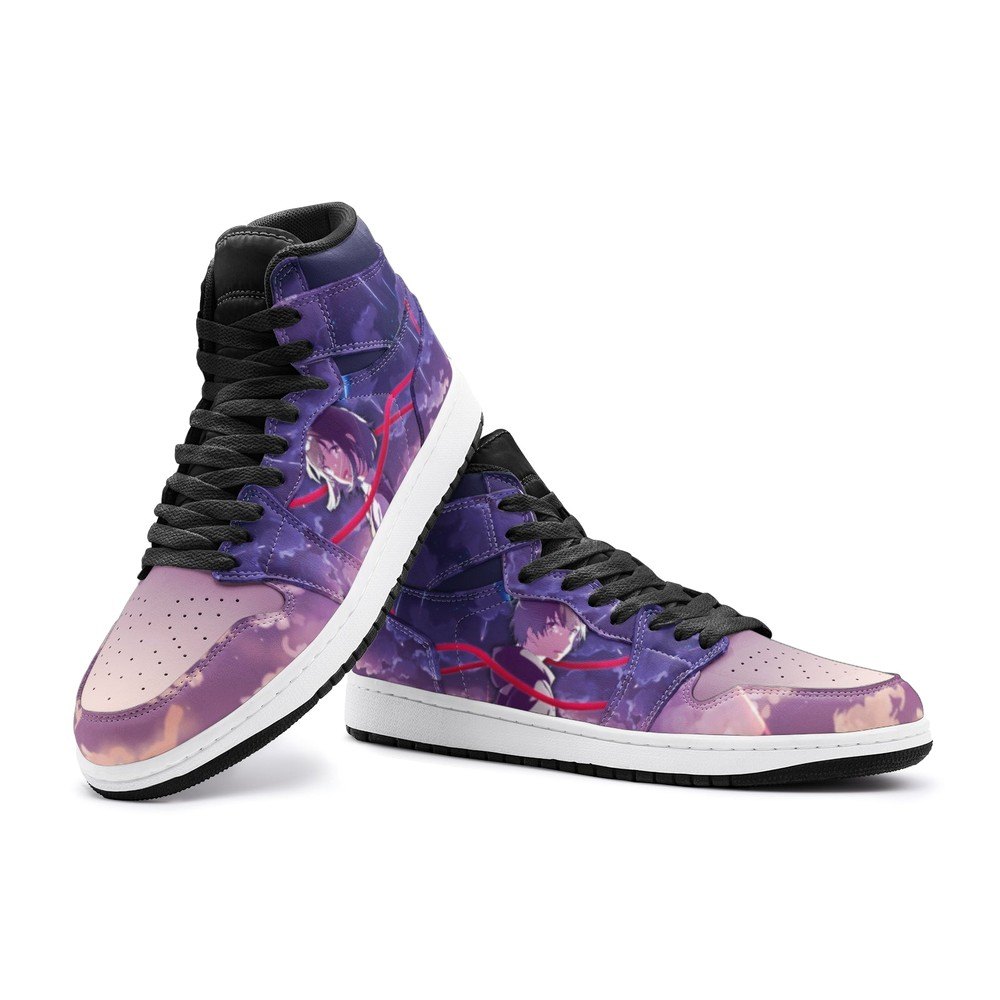 Ideafootwear Mitsuha Miyamizu And Taki Tachibana Your Name AJ1 High Sneakers Shoes For Men And Women