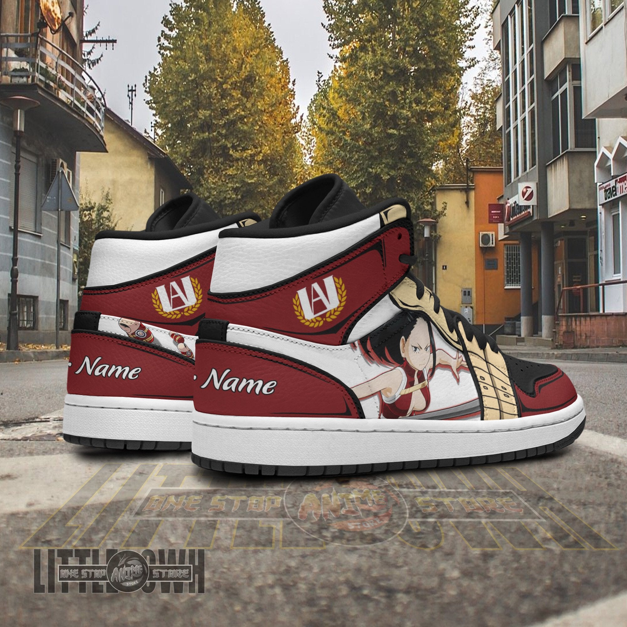 Ideafootwear Momo Yaoyorozu AJ1 High Sneakers Shoes For Men And Women