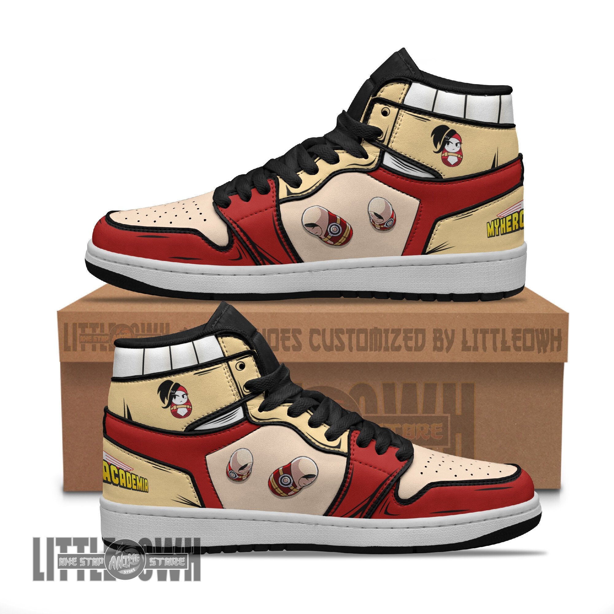 Ideafootwear Momo Yaoyorozu AJ1 High Sneakers Shoes For Men And Women