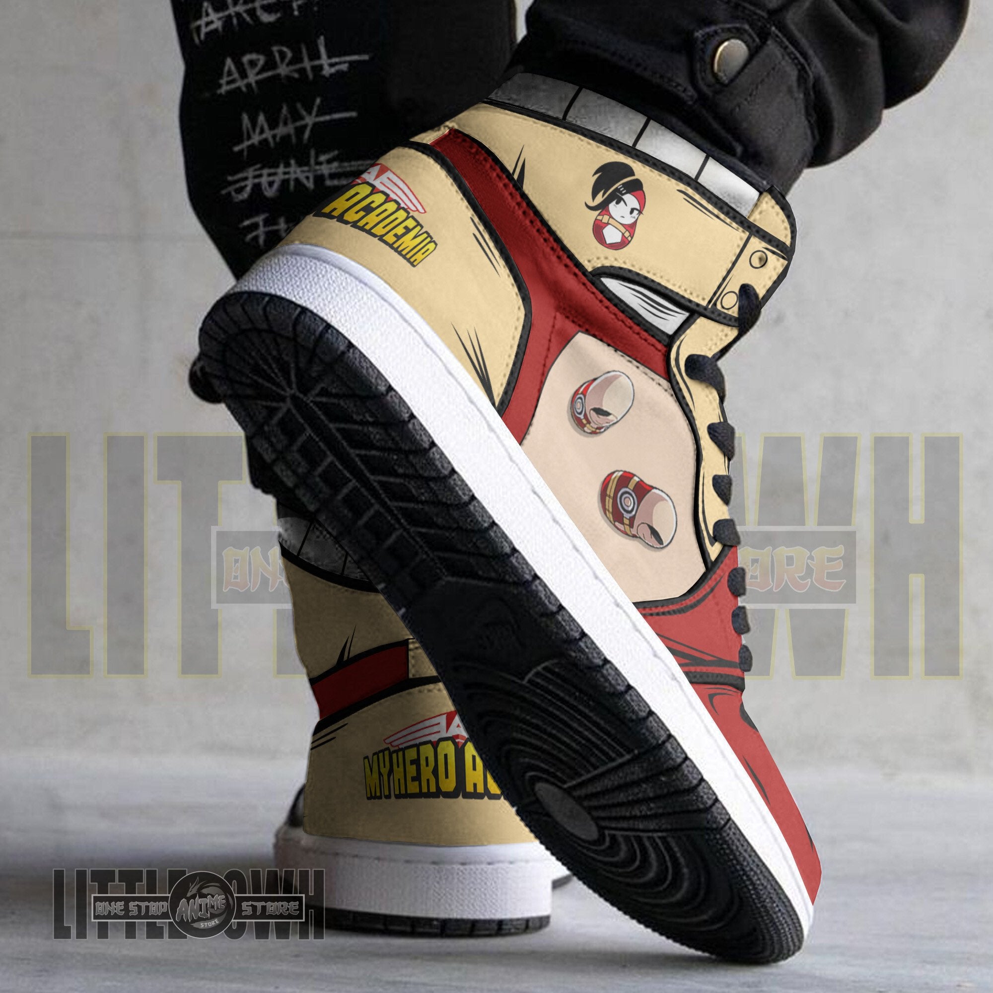 Ideafootwear Momo Yaoyorozu AJ1 High Sneakers Shoes For Men And Women