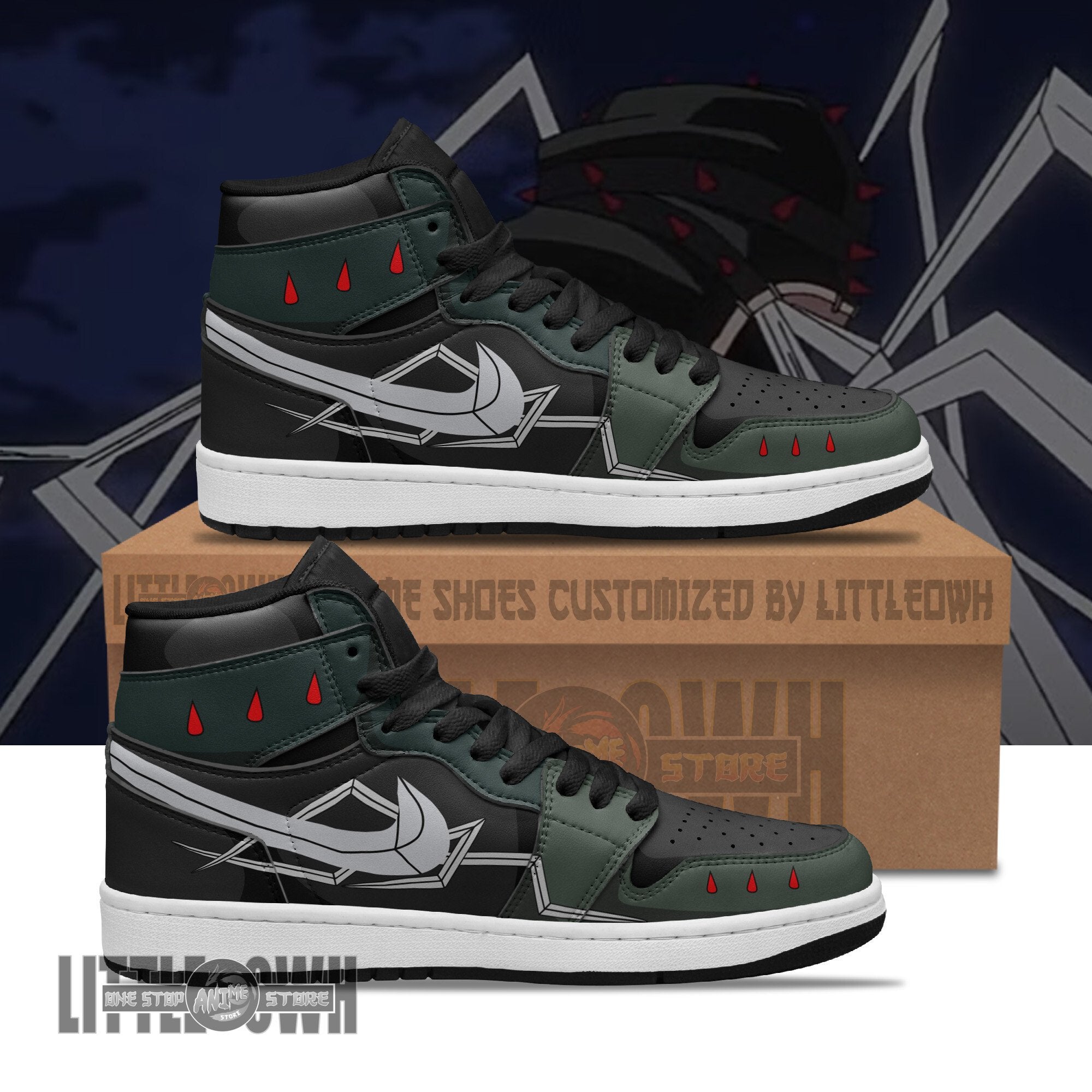 Ideafootwear Moonfish AJ1 High Sneakers Shoes For Men And Women
