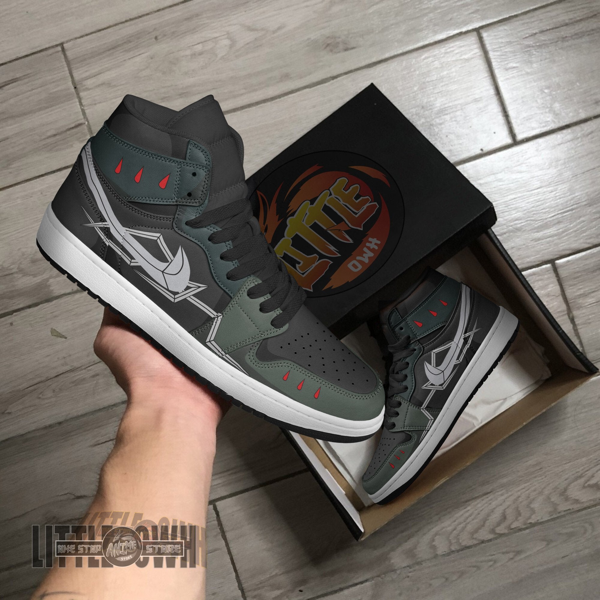 Ideafootwear Moonfish AJ1 High Sneakers Shoes For Men And Women