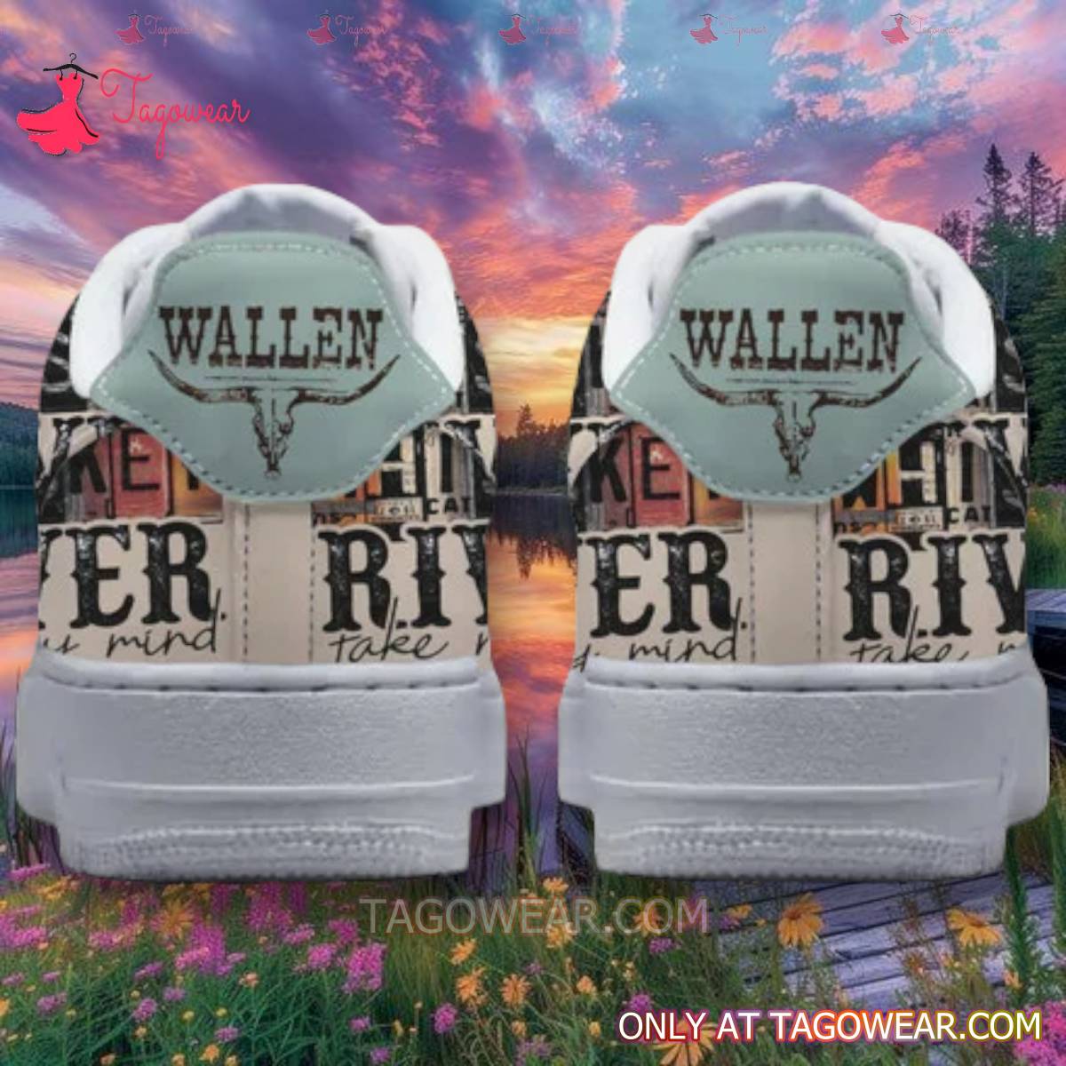 Ideafootwear Morgan Wallen Air Low-Top Sneakers Shoes For Men And Women 2