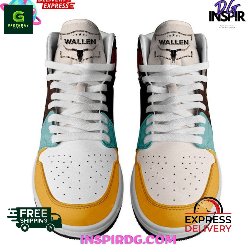 Ideafootwear Morgan Wallen AJ1 High Sneakers Shoes For Men And Women