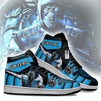 Ideafootwear Mortal Kombat AJ1 High Sneakers Shoes For Men And Women