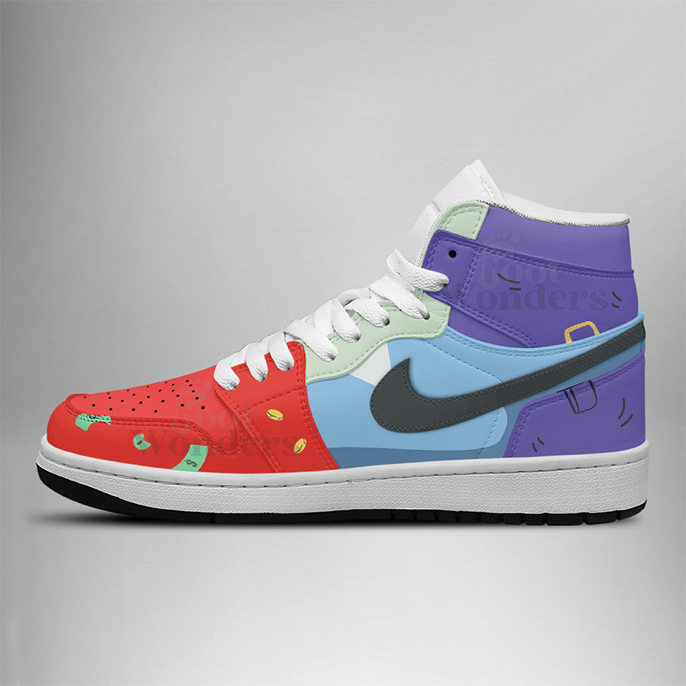 Ideafootwear Mr crab AJ1 High Sneakers Shoes For Men And Women