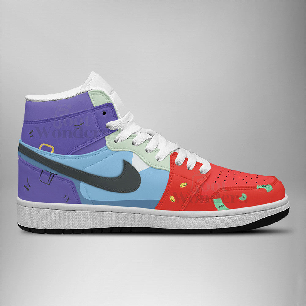 Ideafootwear Mr crab AJ1 High Sneakers Shoes For Men And Women