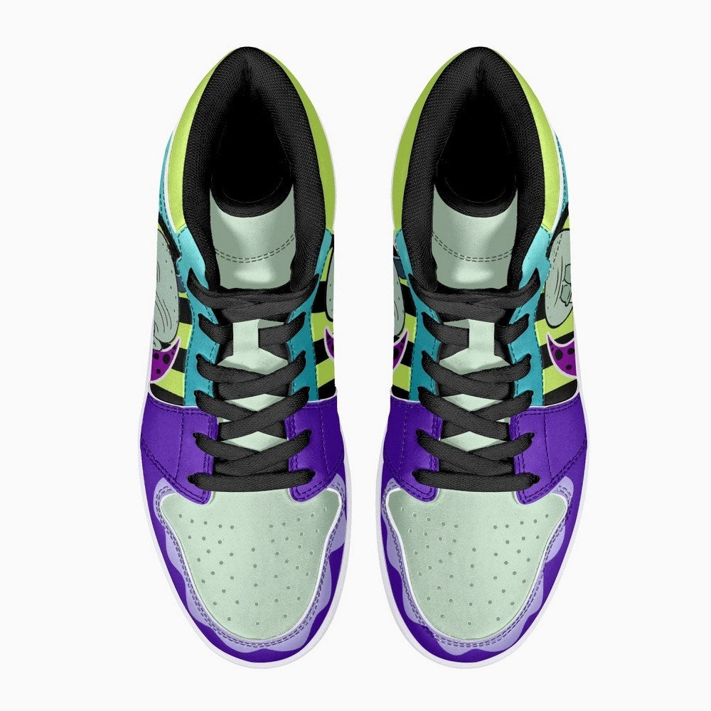 Ideafootwear Mr. Squidward AJ1 High Sneakers Shoes For Men And Women
