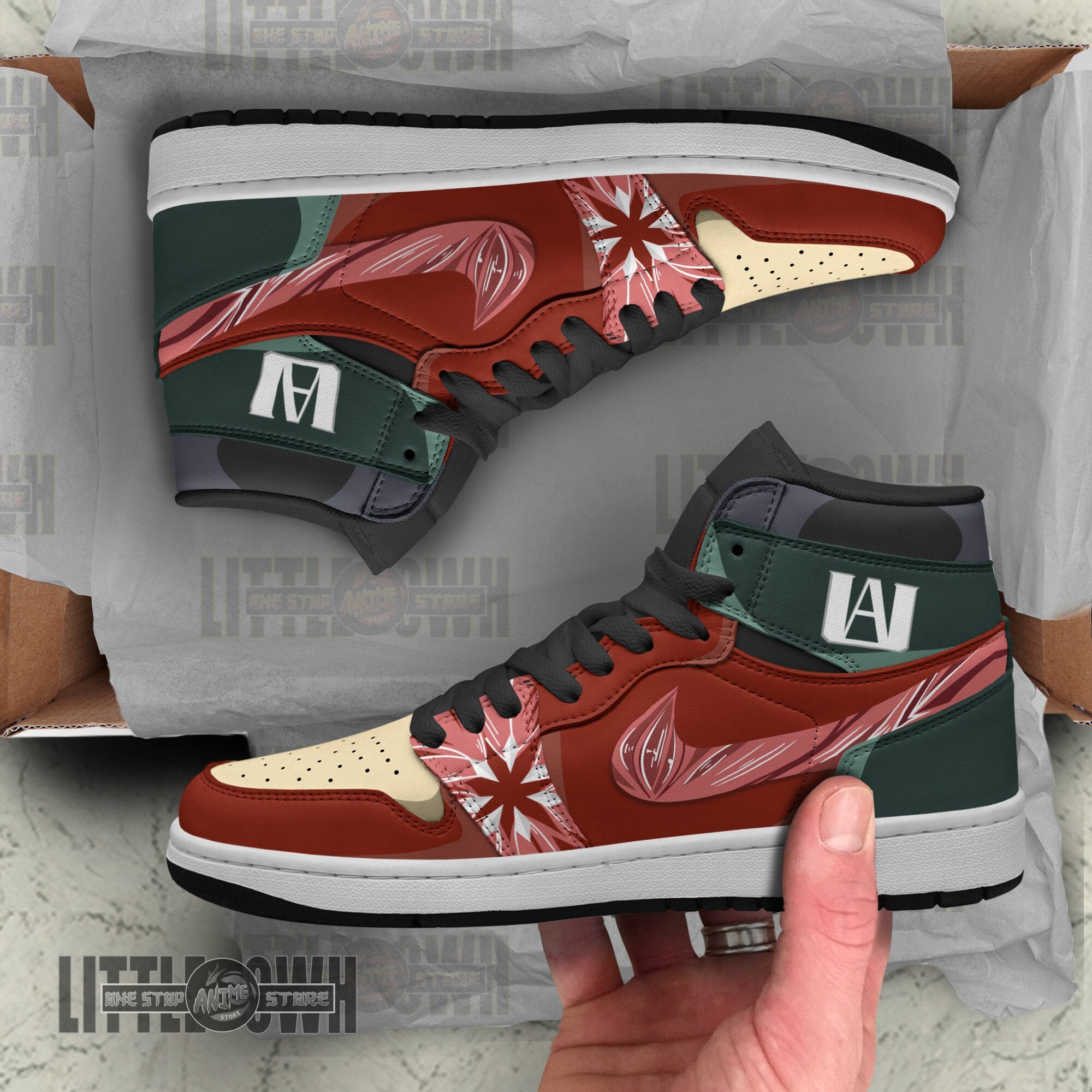 Ideafootwear Muscular AJ1 High Sneakers Shoes For Men And Women