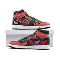 Ideafootwear  Must-Have Black Clover AJ1 High Sneakers Shoes For Men And Women