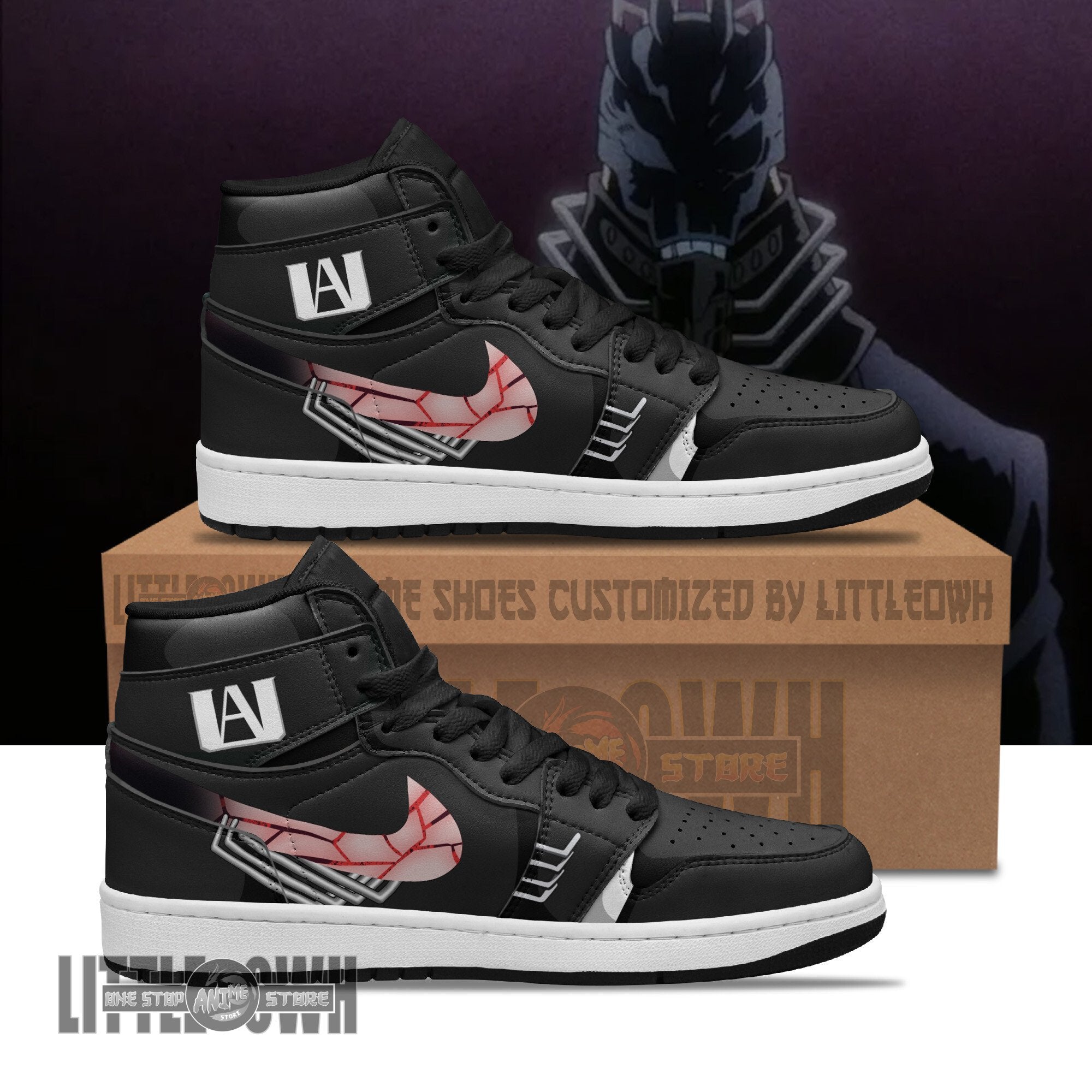 Ideafootwear My Hero Academia AJ1 High Sneakers Shoes For Men And Women