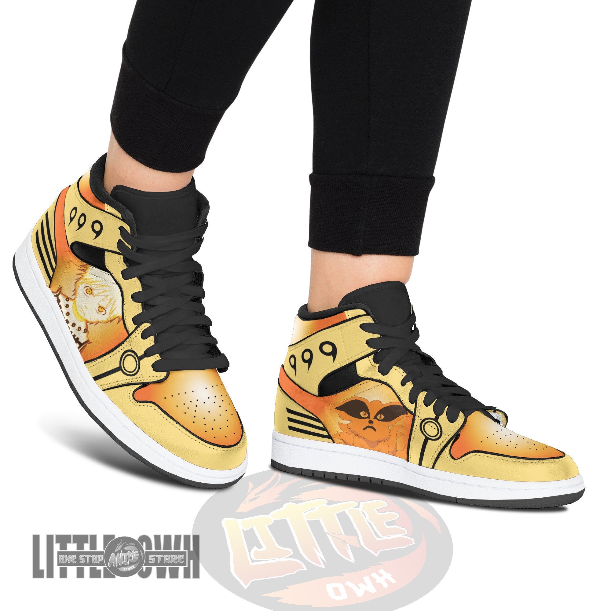 Ideafootwear Naruto AJ1 High Sneakers Shoes For Men And Women