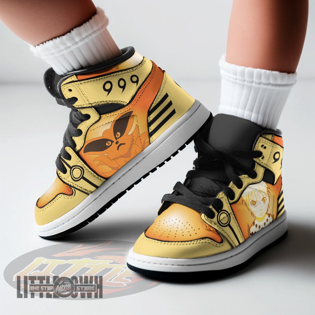 Ideafootwear Naruto AJ1 High Sneakers Shoes For Men And Women