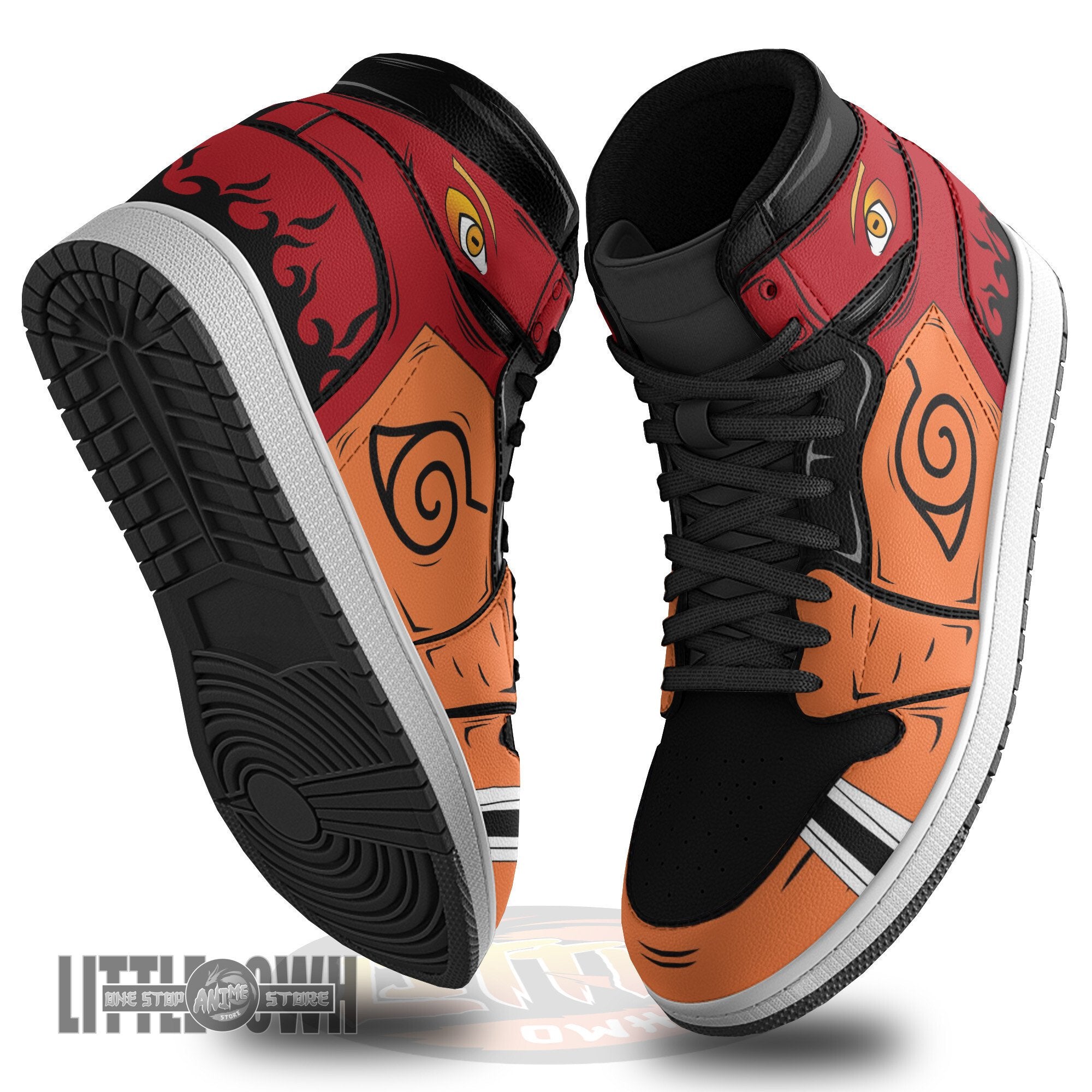 Ideafootwear Naruto Sage AJ1 High Sneakers Shoes For Men And Women