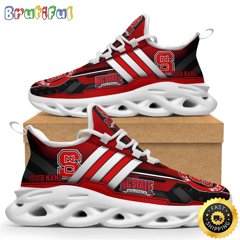 Ideafootwear NC State Wolfpack Max Soul Shoes Sneakers For Men And Women