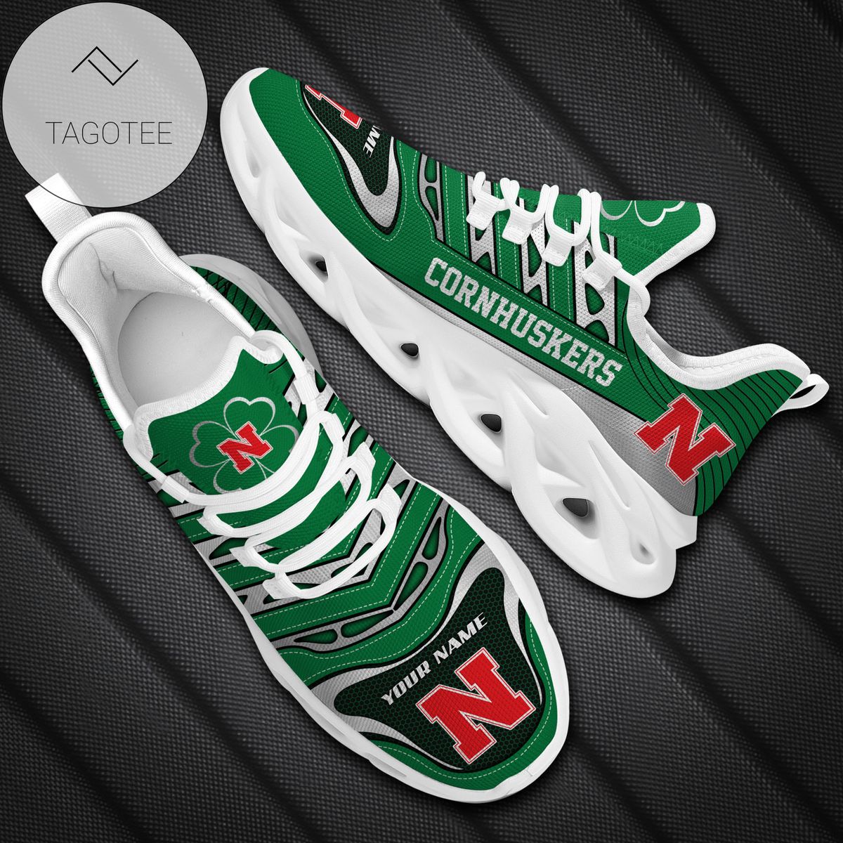 Ideafootwear Nebraska Cornhuskers Max Soul Shoes Sneakers For Men And Women