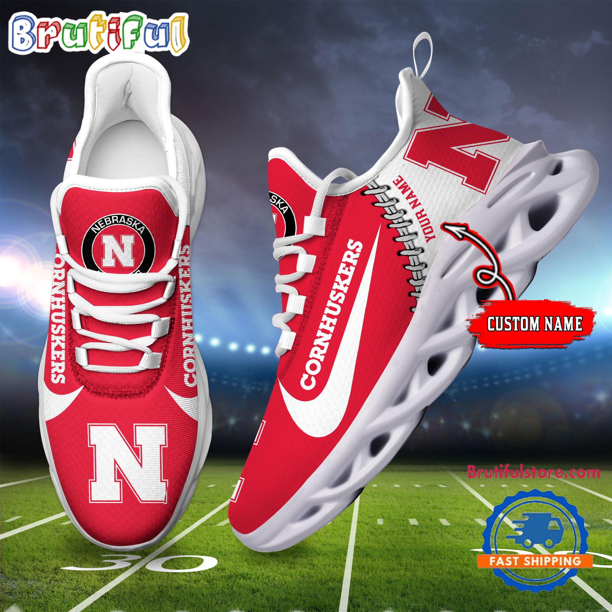 Ideafootwear Nebraska Cornhuskers Max Soul Shoes Sneakers For Men And Women