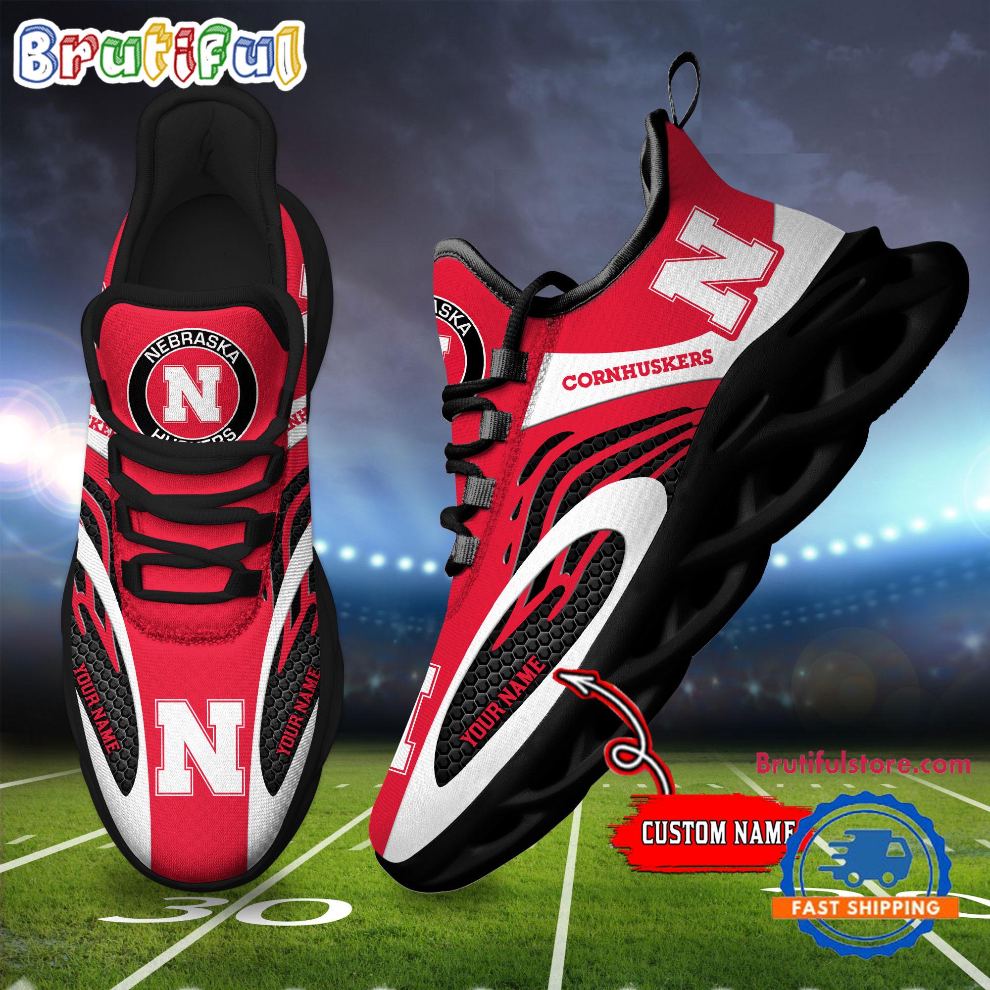 Ideafootwear Nebraska Cornhuskers Max Soul Shoes Sneakers For Men And Women
