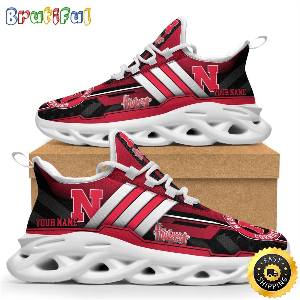 Ideafootwear Nebraska Cornhuskers Max Soul Shoes Sneakers For Men And Women