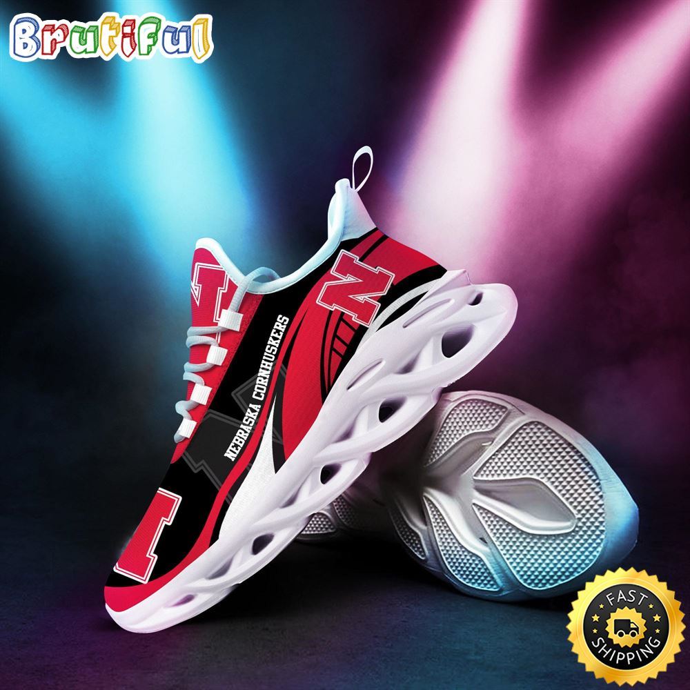 Ideafootwear Nebraska Cornhuskers Max Soul Shoes Sneakers For Men And Women