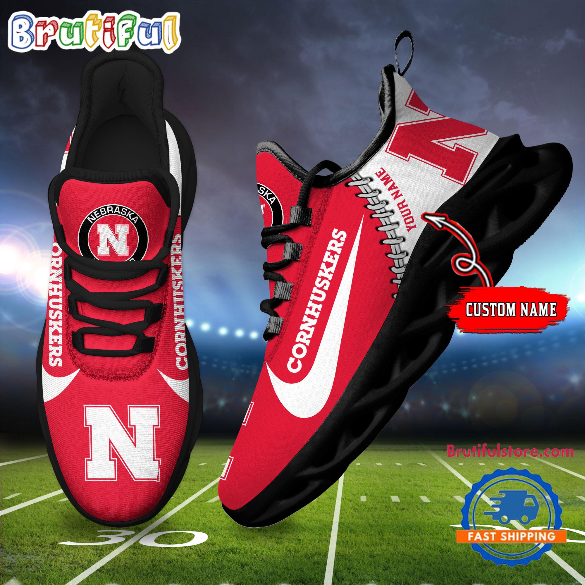 Ideafootwear Nebraska Cornhuskers Max Soul Shoes Sneakers For Men And Women