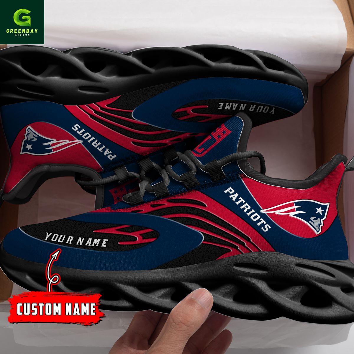 Ideafootwear New England Patriots Max Soul Shoes Sneakers For Men And Women