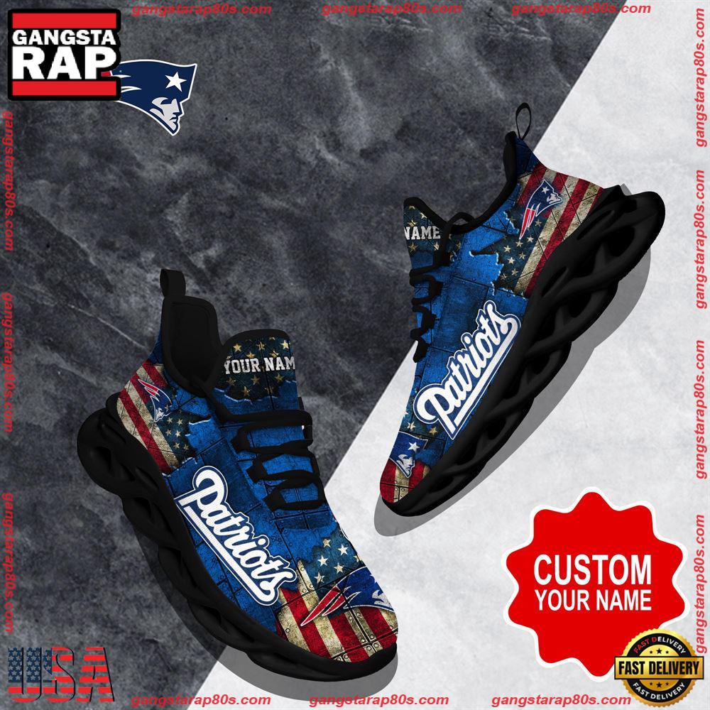 Ideafootwear New England Patriots  Max Soul Shoes Sneakers For Men And Women