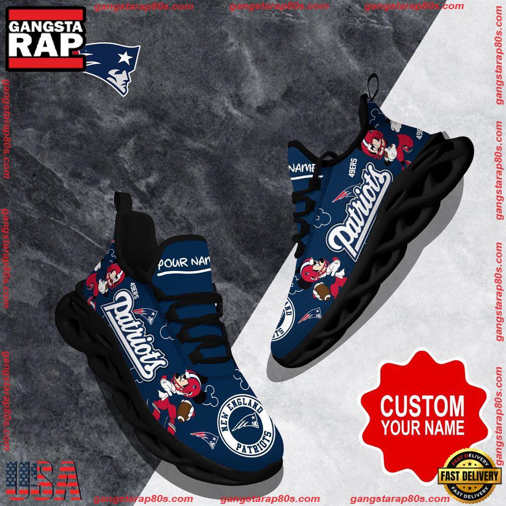 Ideafootwear New England Patriots  Max Soul Shoes Sneakers For Men And Women