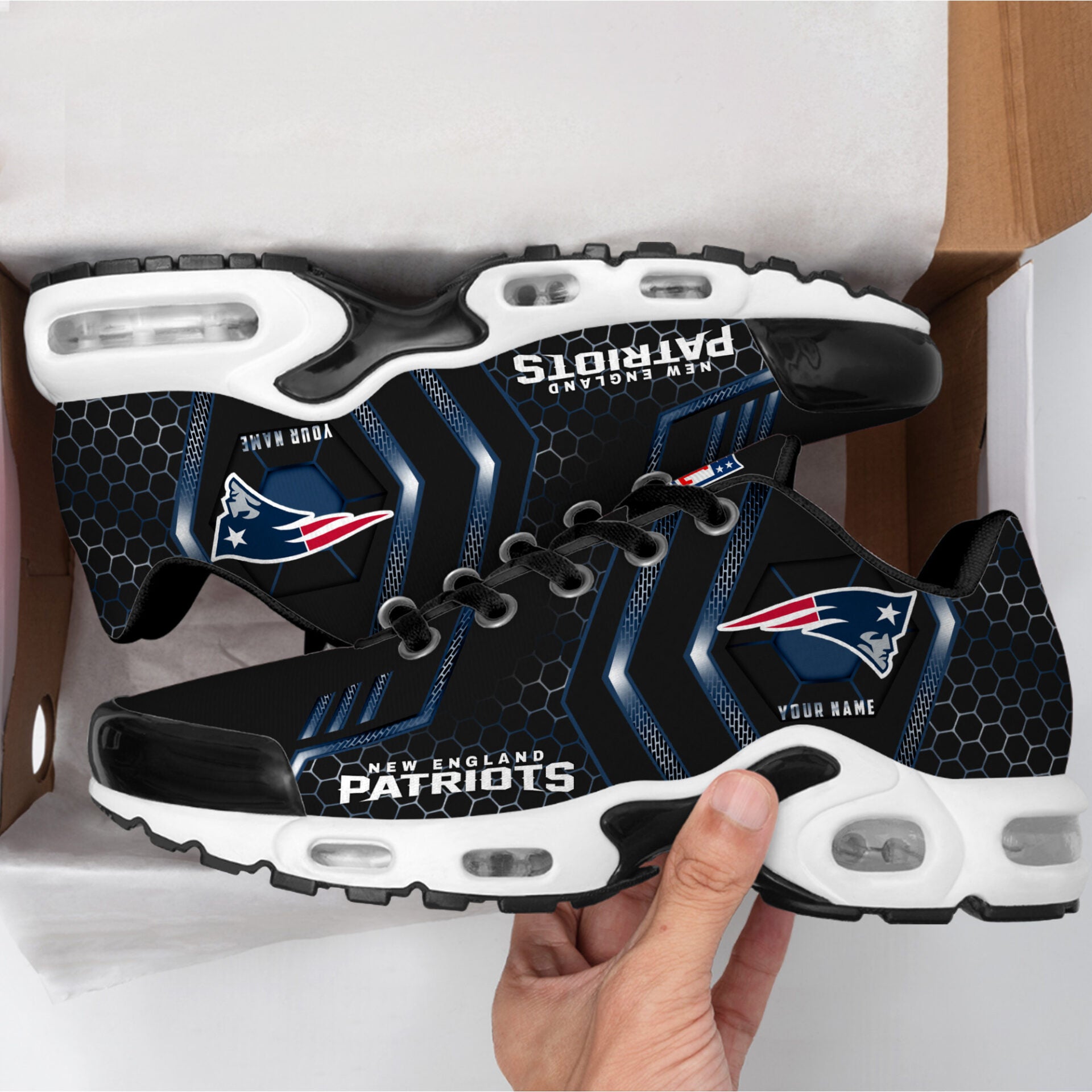 Ideafootwear New England Patriots TN Shoes Sneakers For Men And Women