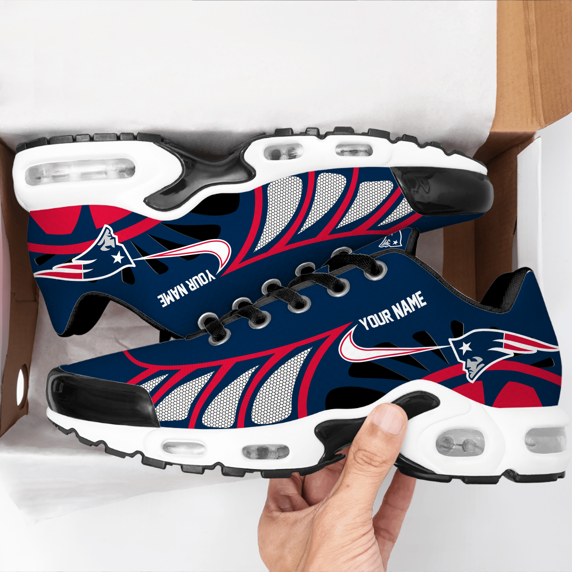 Ideafootwear New England Patriots TN Shoes Sneakers For Men And Women