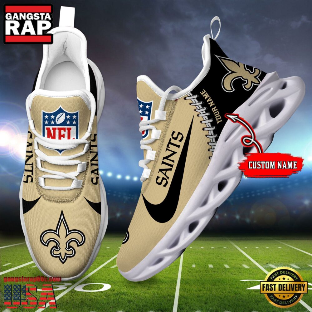 Ideafootwear New Orleans Saints Max Soul Shoes Sneakers For Men And Women
