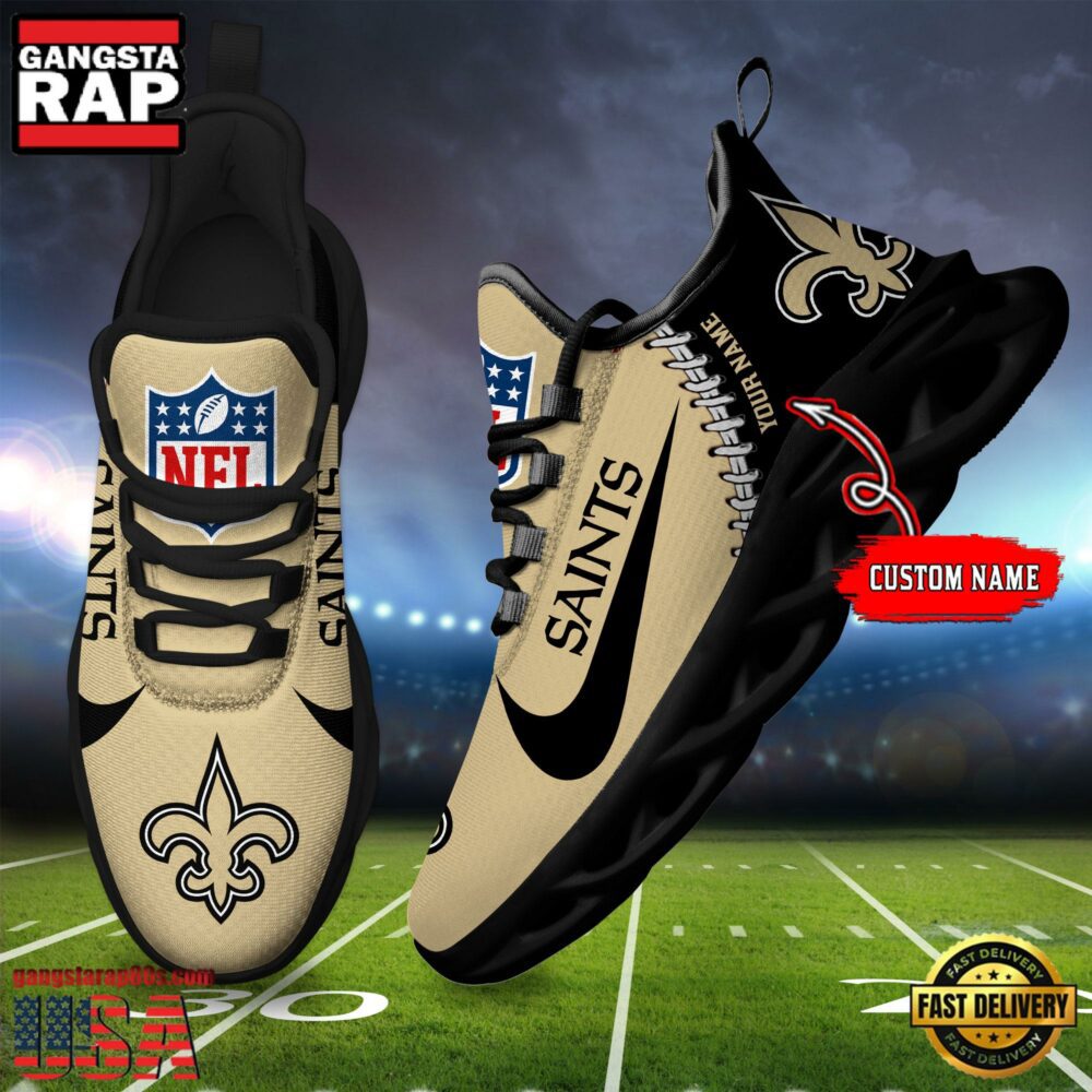 Ideafootwear New Orleans Saints Max Soul Shoes Sneakers For Men And Women
