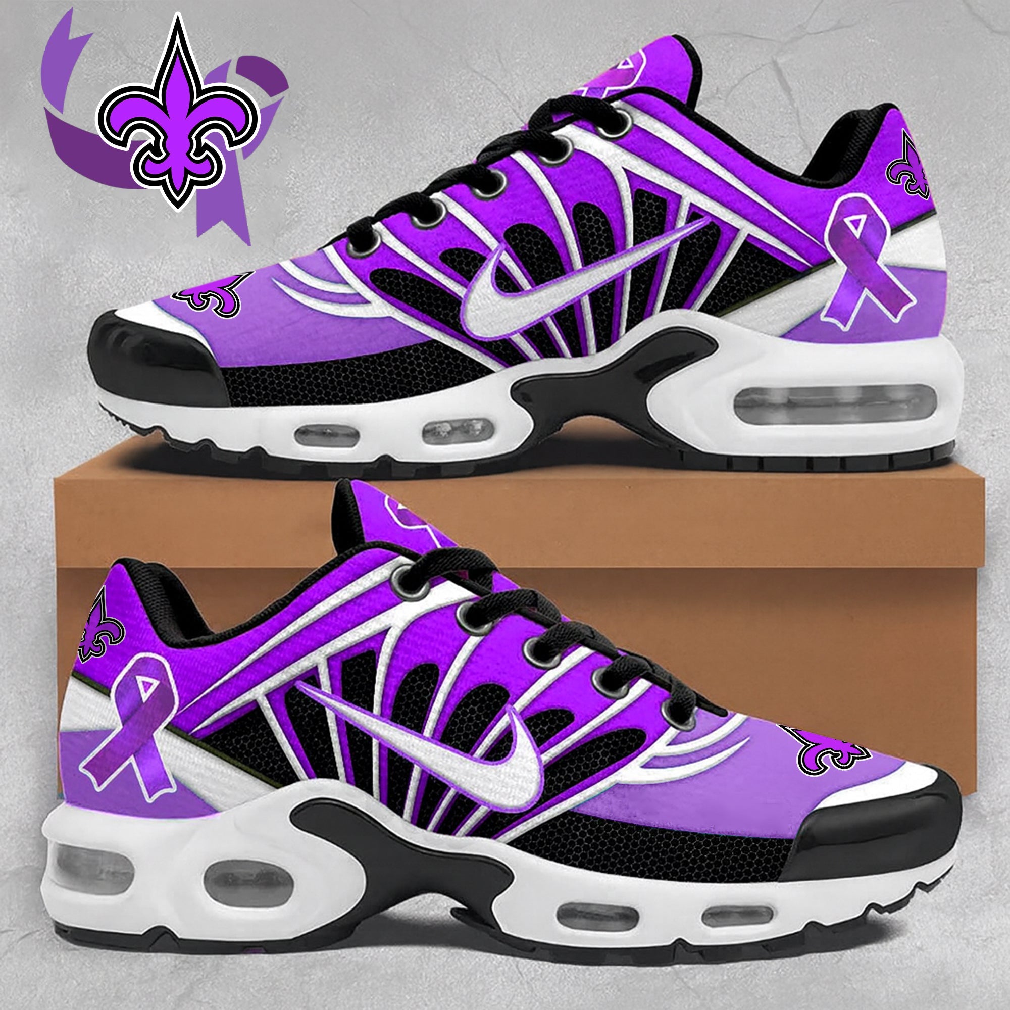 Ideafootwear New Orleans Saints TN Shoes Sneakers For Men And Women