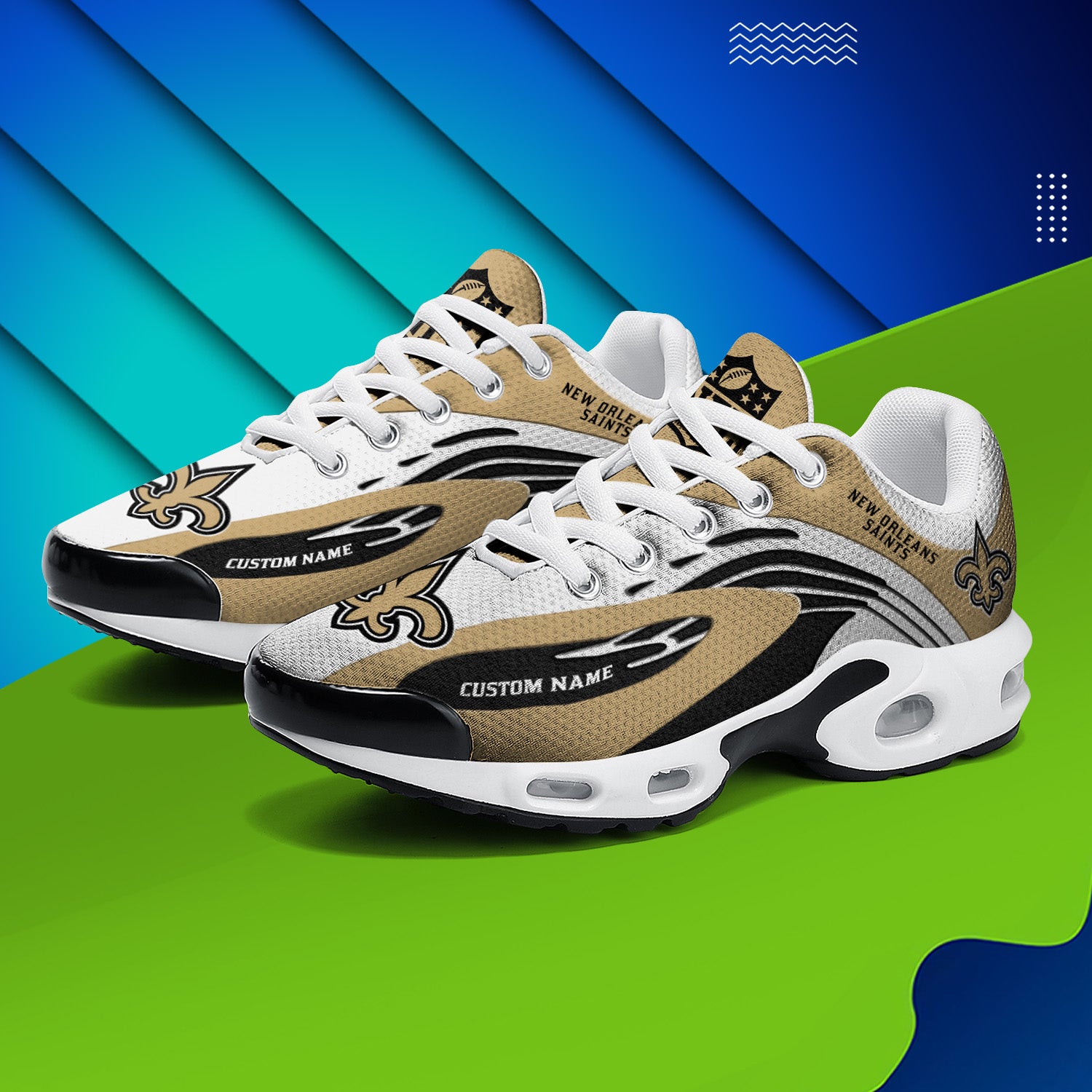 Ideafootwear New Orleans Saints TN Shoes Sneakers For Men And Women