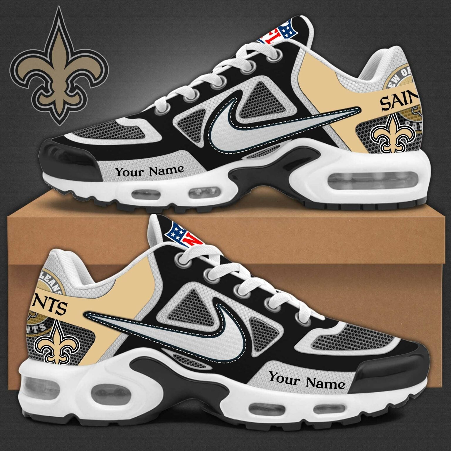 Ideafootwear New Orleans Saints TN Shoes Sneakers For Men And Women