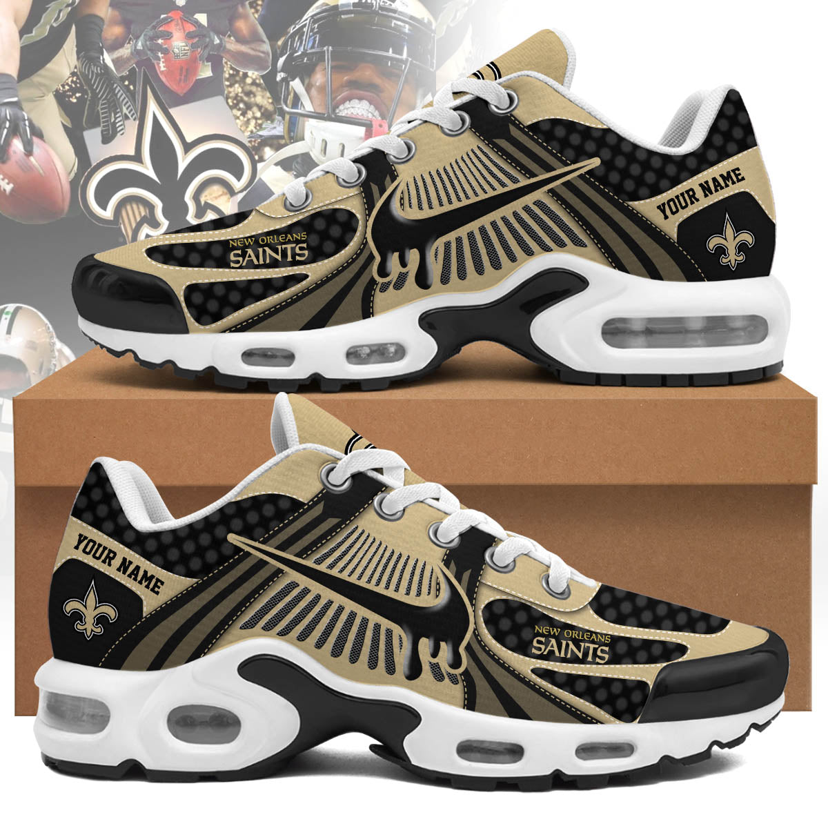 Ideafootwear New Orleans Saints TN Shoes Sneakers For Men And Women