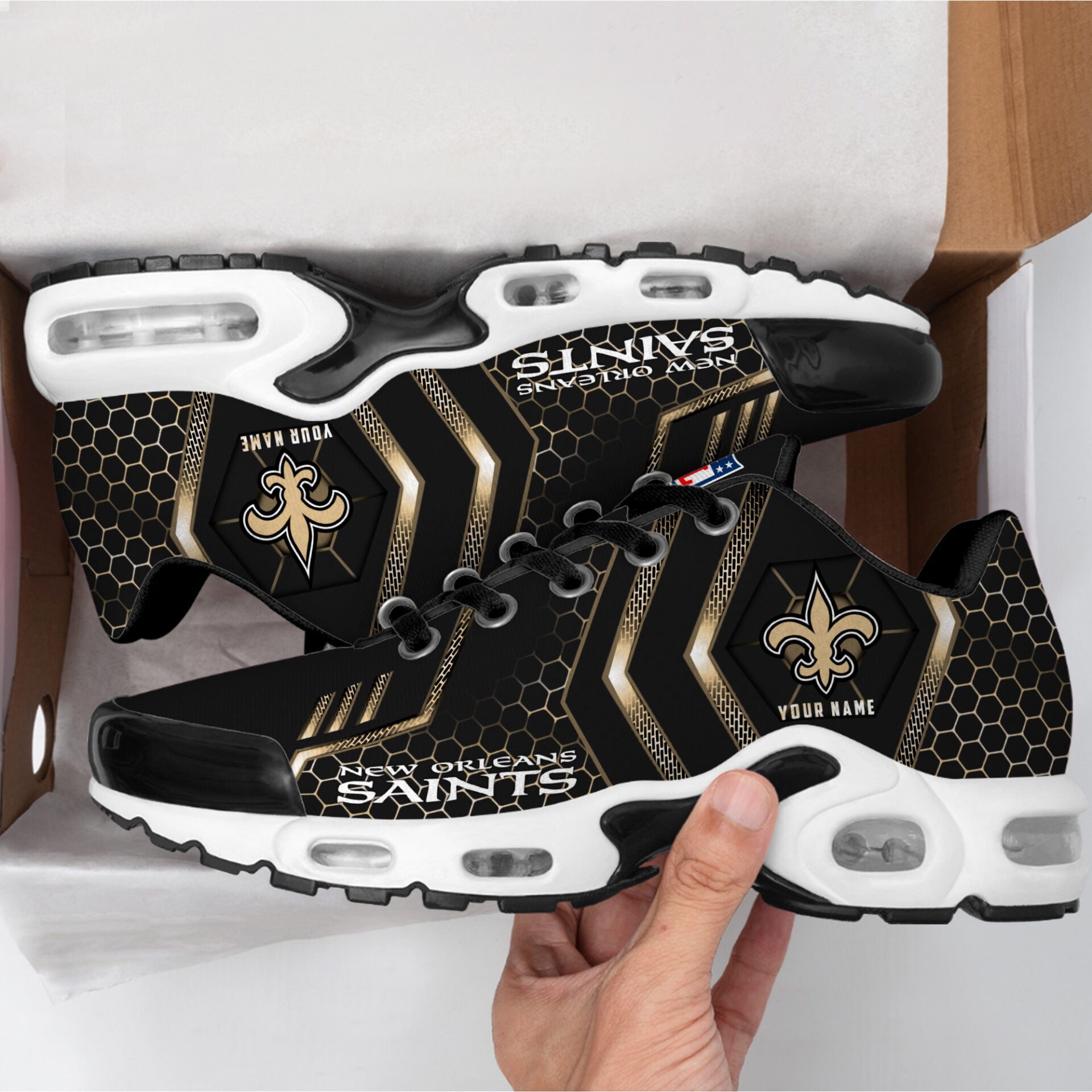 Ideafootwear New Orleans Saints TN Shoes Sneakers For Men And Women