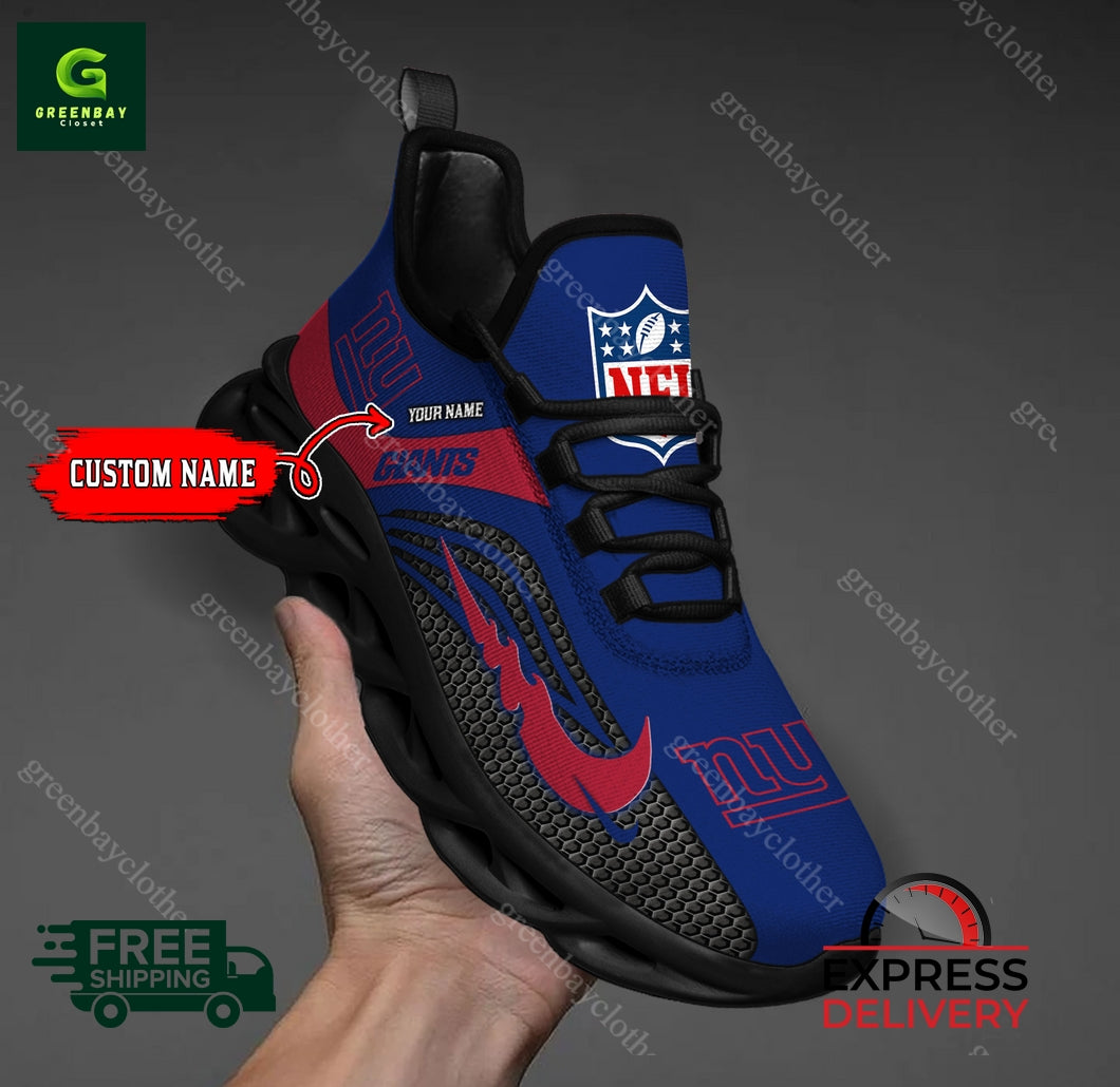 Ideafootwear New York Giants Max Soul Shoes Sneakers For Men And Women