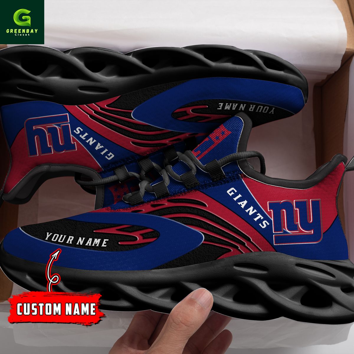 Ideafootwear New York Giants Max Soul Shoes Sneakers For Men And Women