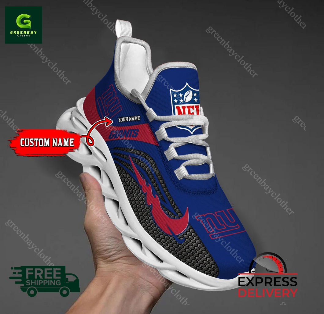 Ideafootwear New York Giants Max Soul Shoes Sneakers For Men And Women